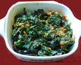A picture of step 5 of Spinach pilaf.