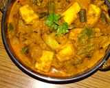 A picture of step 7 of Veg Kolhapuri Sabzi.