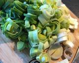Leeks and cabbage with chorizo and apple recipe step 1 photo