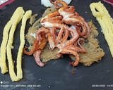 Foto del paso 3 de la receta: Pulpo a la plancha con puré de patata y mostaza de trufa