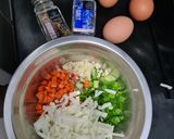 Foto langkah ke 1 dari resep Telur Sayur Kukus / Vegie Egg Steam.