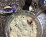 A picture of step 5 of No bake cheesecake.