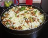 A picture of step 6 of Kerala style chicken biryani.