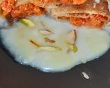 A picture of step 10 of Carrot Halwa stuffed Chila with Rabdi.