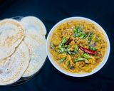 A picture of step 10 of Kadala curry.