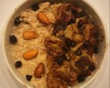 Foto del paso 2 de la receta: Porridge de avena con banana caramelizada, chips de chocolate y almendras, desayuno rápido saludable