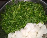 A picture of step 1 of Mooli Ki Dhokli.