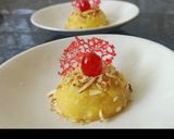 A picture of step 5 of Bread Custard dessert.