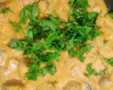 A picture of step 5 of Butter Mushroom Masala.