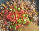 A picture of step 3 of Orzo/ Rice Pasta Stir fry.