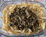 A picture of step 5 of Baked Pasta with Artichokes.