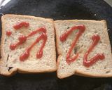 A picture of step 3 of Paneer toast.