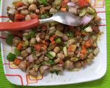 A picture of step 2 of Kabuli chana,Rajma chaat.