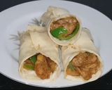 A picture of step 4 of Chicken Fajita Wrape.