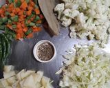 A picture of step 1 of Mix Vegetable Sandwich.