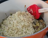 A picture of step 12 of Roast boneless chicken with chestnut, cranberry, apple, brown rice and rum stuffing.