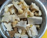 A picture of step 1 of Leftover Mithai Cake.