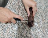 A picture of step 9 of Chocolate Pin wheel Rolls.