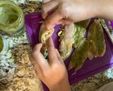 A picture of step 1 of Pesto mozzarella chicken.