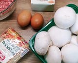 Фото кроку 1 до Гриби з моцарелою та фаршем в паніровці 🍄.