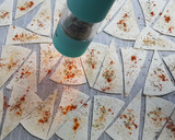 Foto del paso 3 de la receta: Triángulos de maíz o trigo saludables