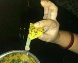 A picture of step 8 of Vati dal na khaman.