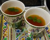 A picture of step 3 of Ginger Lemon tea.