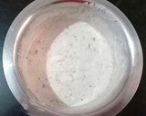 A picture of step 4 of Blackcurrant Frozen Yoghurt Ice cream.