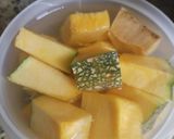 A picture of step 1 of Red pumpkin hot and spicy curry (vidharbh style).