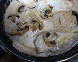 A picture of step 3 of Chicken Fillets in Almond and Mushroom Sauce.