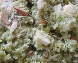 A picture of step 3 of Lauki ka halwa.