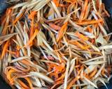 Burdock roots and carrot soy sauce with rice malt saute recipe step 3 photo