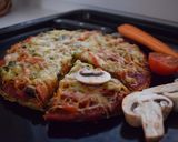 Zöldséges Pizza [vegán, lisztmentes] recept fázis 10 fotója
