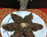 A picture of step 5 of Lal Saag Bhaja/Amaranth.