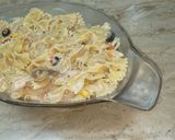 A picture of step 7 of White sauce pasta.
