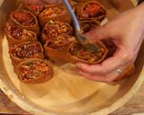 A picture of step 7 of Spicy Ahi Poke Bombs.