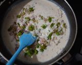 A picture of step 8 of Pasta with white sauce.