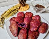 Foto langkah ke 8 dari resep Ubi Ungu Krispi Saus Coklat.