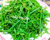 Hình bước làm 2 của món Đọt choại (rau chạy) luộc chấm nước tương
