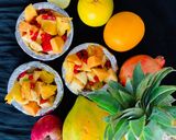 A picture of step 4 of Fruit Chaat.