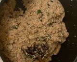 A picture of step 3 of Red rice Pundi Gatti (Rice dumplings).