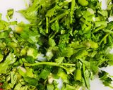 Hình bước làm 1 của món Bông cải xanh nấu sườn non