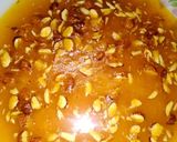 A picture of step 3 of Almond Chikki.