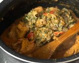 A picture of step 4 of Patiyala chicken.