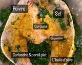 Une image de l'étape 1 de Tajine de poulet aux légumes.