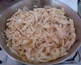 A picture of step 3 of Chicken Tinga Tostadas🤤🤤🤤.