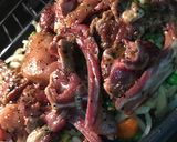 A picture of step 2 of Lamb Chops with Honey and Nigella Seeds.