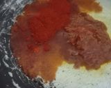 A picture of step 3 of Schezwan sauce baby potatoes.