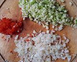 Foto del paso 2 de la receta: Arroz integral con verduritas y queso