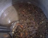 A picture of step 1 of Dal Makhani with Naan.